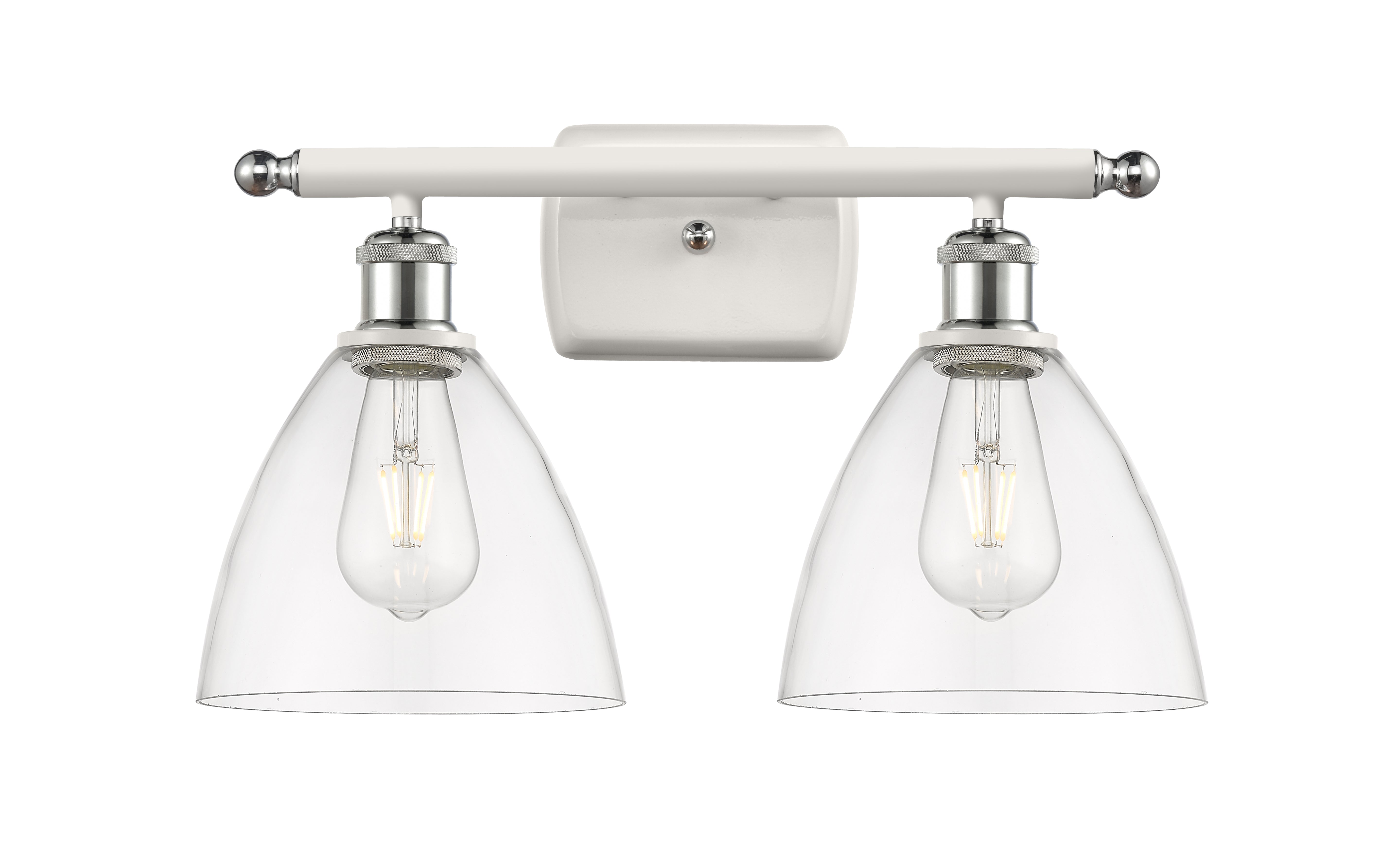 Ballston Bath Vanity Light Cast Brass Glass