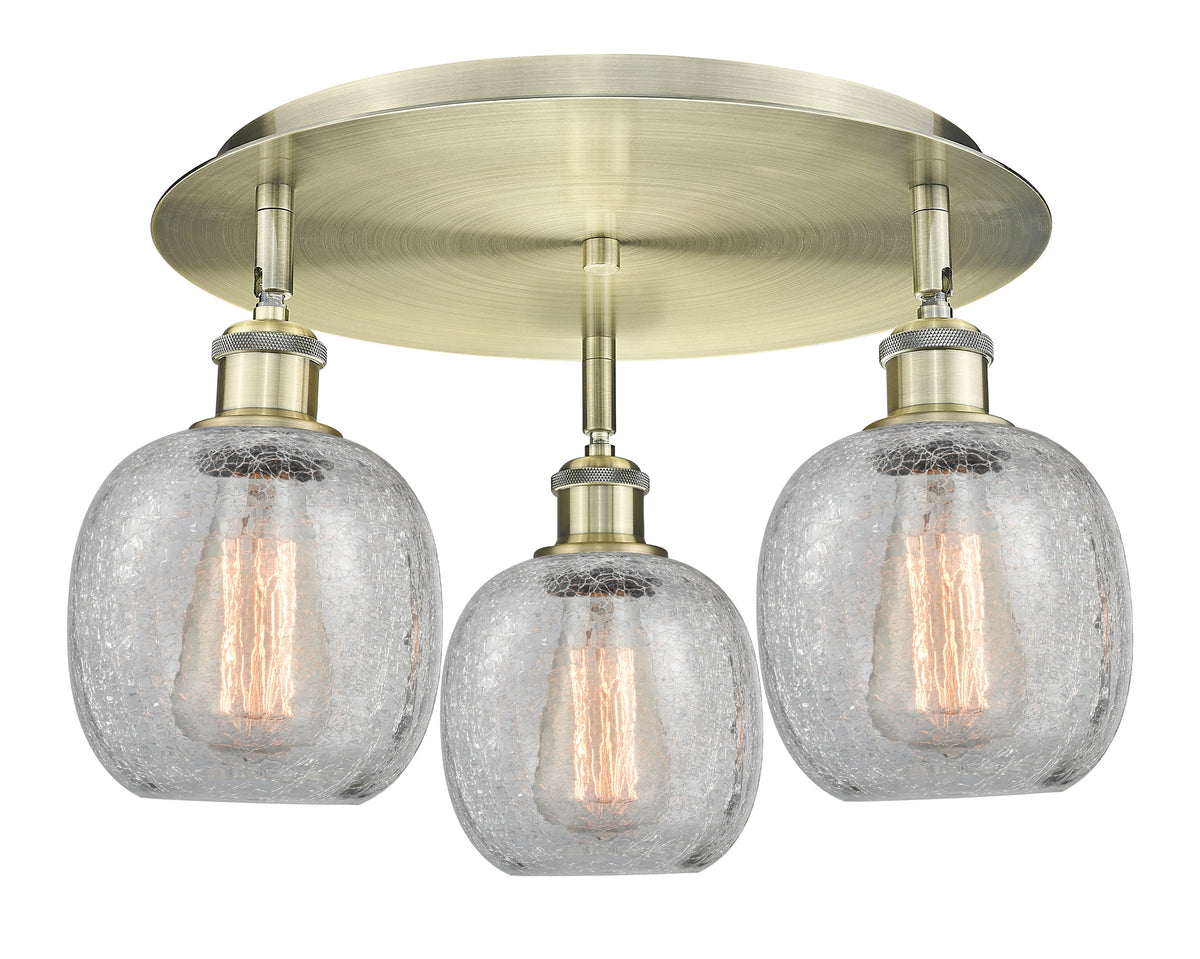 Belfast 18-Inch 3-Light Semi-Flush Mount Dimmable