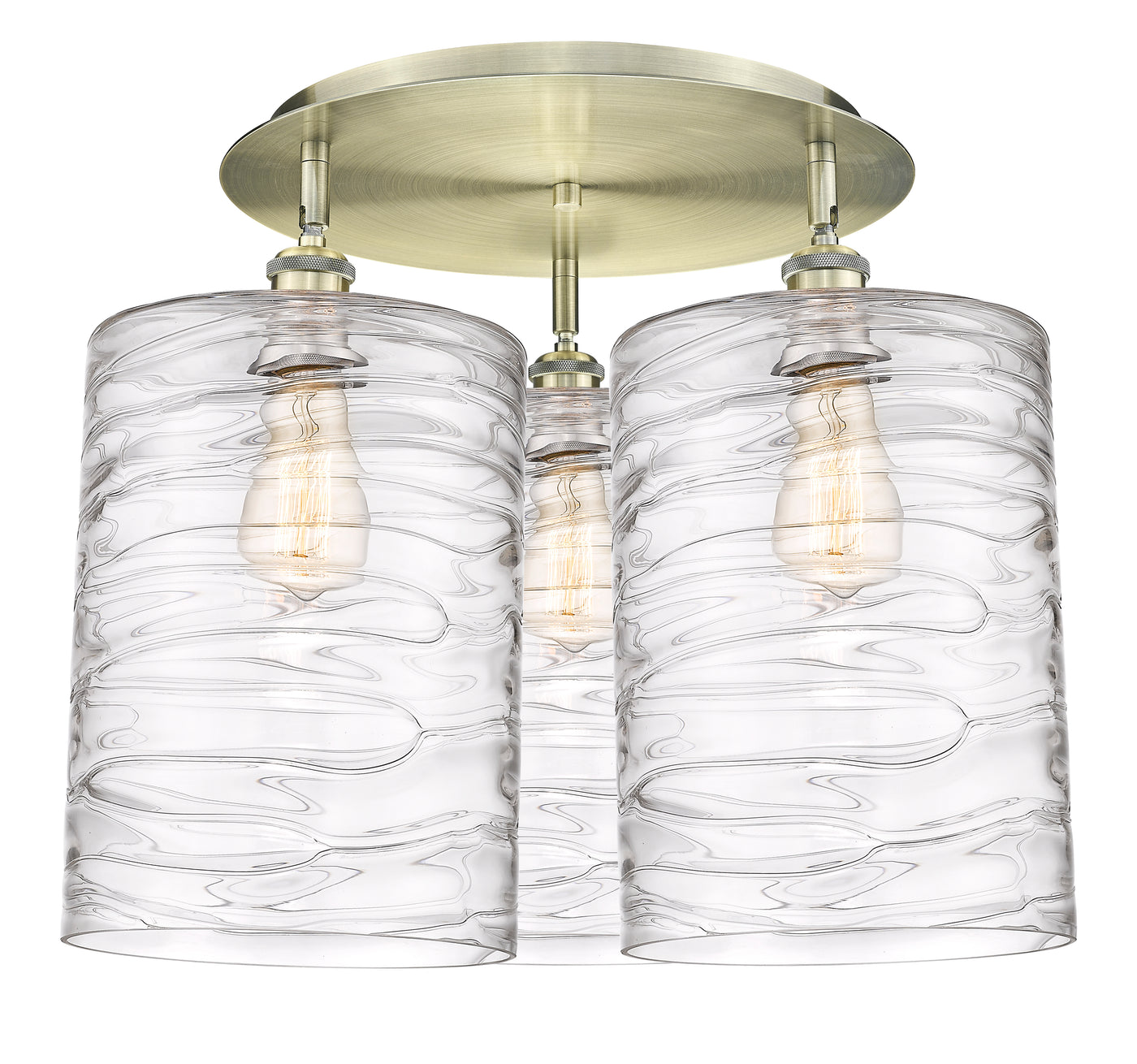 Ballston Semi-Flush Mount Satin Nickel