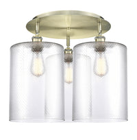 Ballston Semi-Flush Mount Satin Nickel Brass