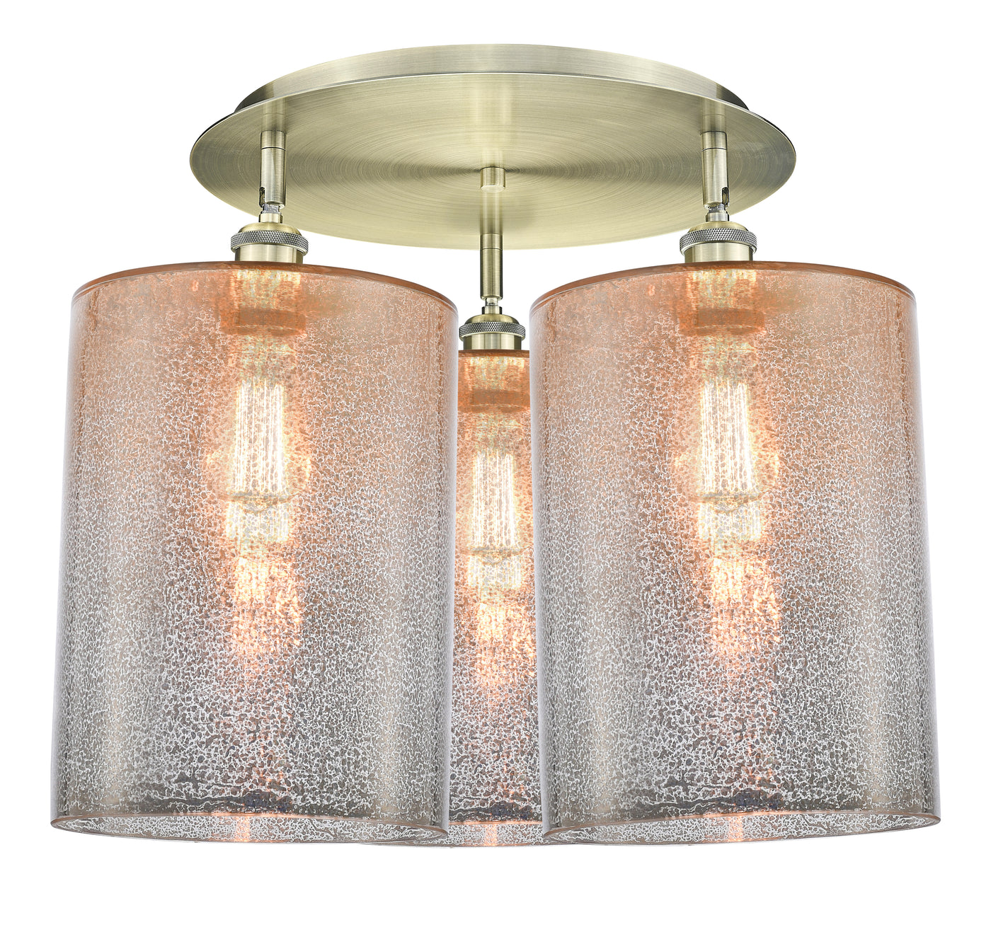 Ballston Semi-Flush Mount Satin Nickel Brass