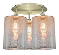 Ballston Semi-Flush Mount Satin Nickel Brass
