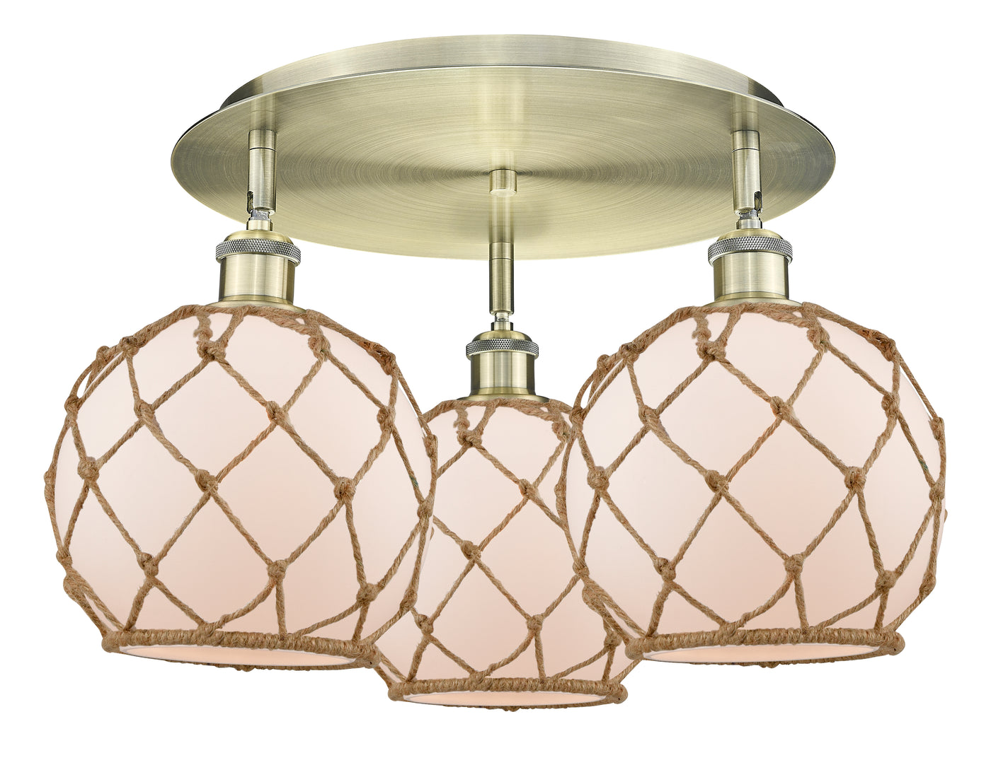 Ballston Semi-Flush Mount Satin Nickel