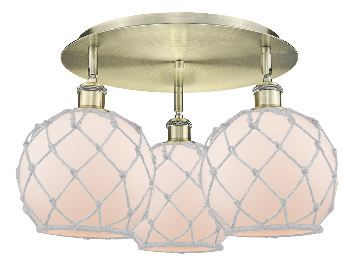 Ballston Semi-Flush Mount Satin Nickel