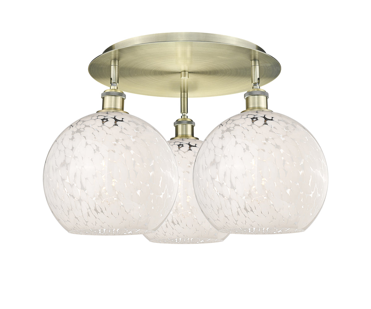 22-Inch 3-Light Semi-Flush Mount Dimmable