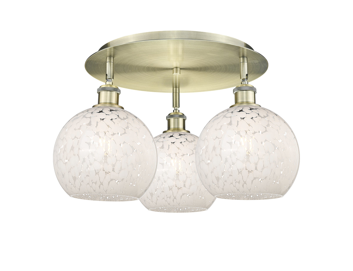 20-Inch 3-Light Semi-Flush Mount Dimmable