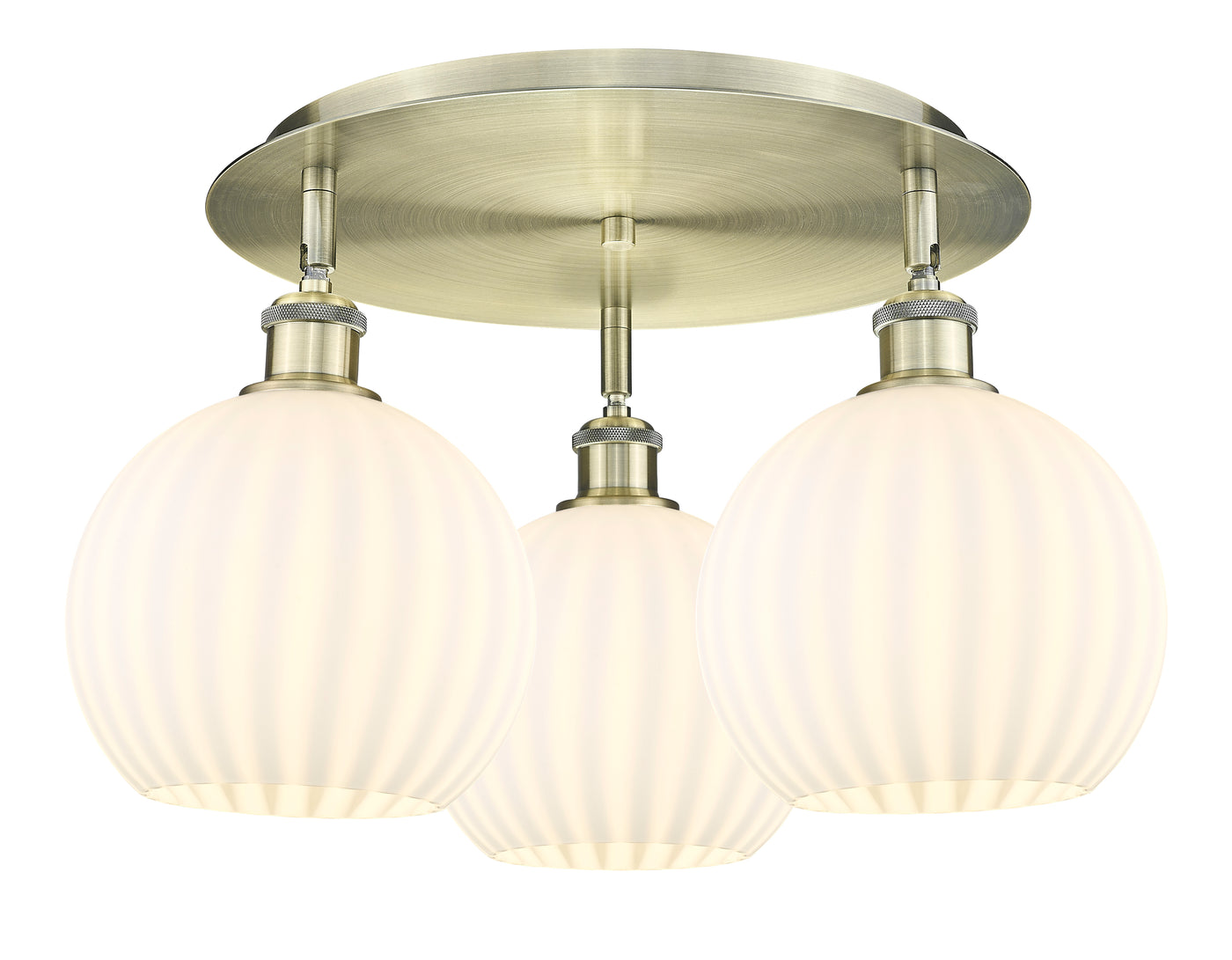 Ballston Semi-Flush Mount Satin Nickel Steel