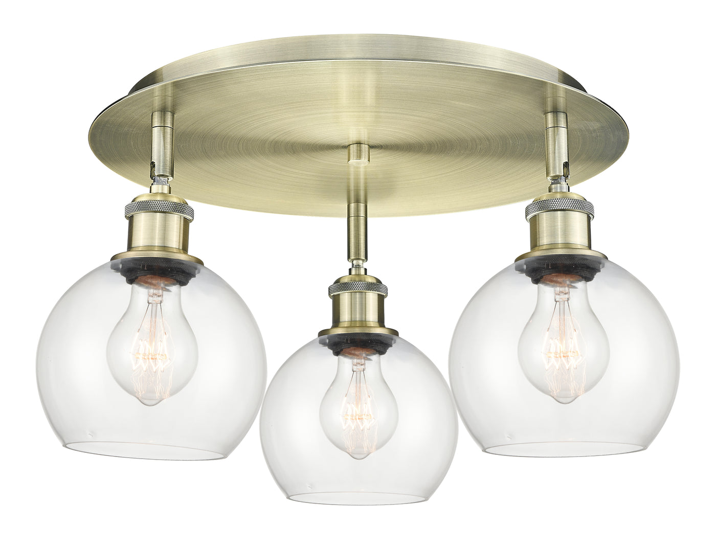Ballston Semi-Flush Mount Satin Nickel