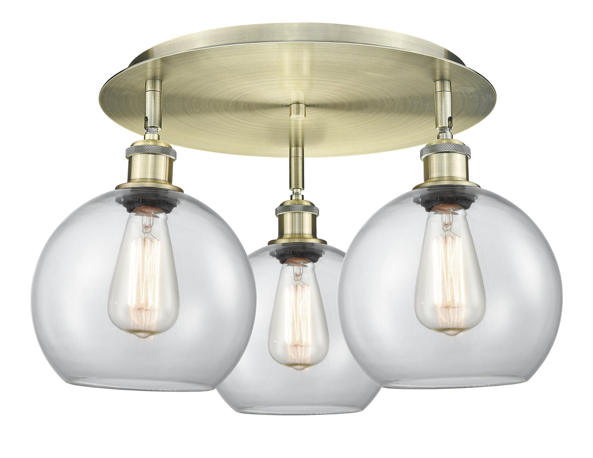 Athens 20-Inch 3-Light Semi-Flush Mount