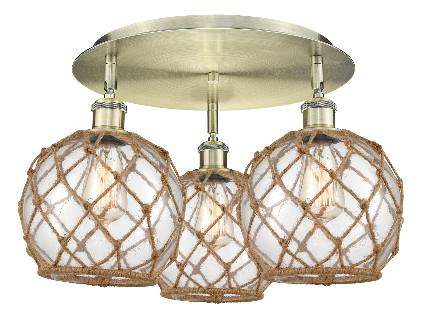 Ballston Semi-Flush Mount Satin Nickel