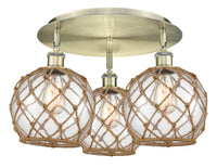 Ballston Semi-Flush Mount Satin Nickel