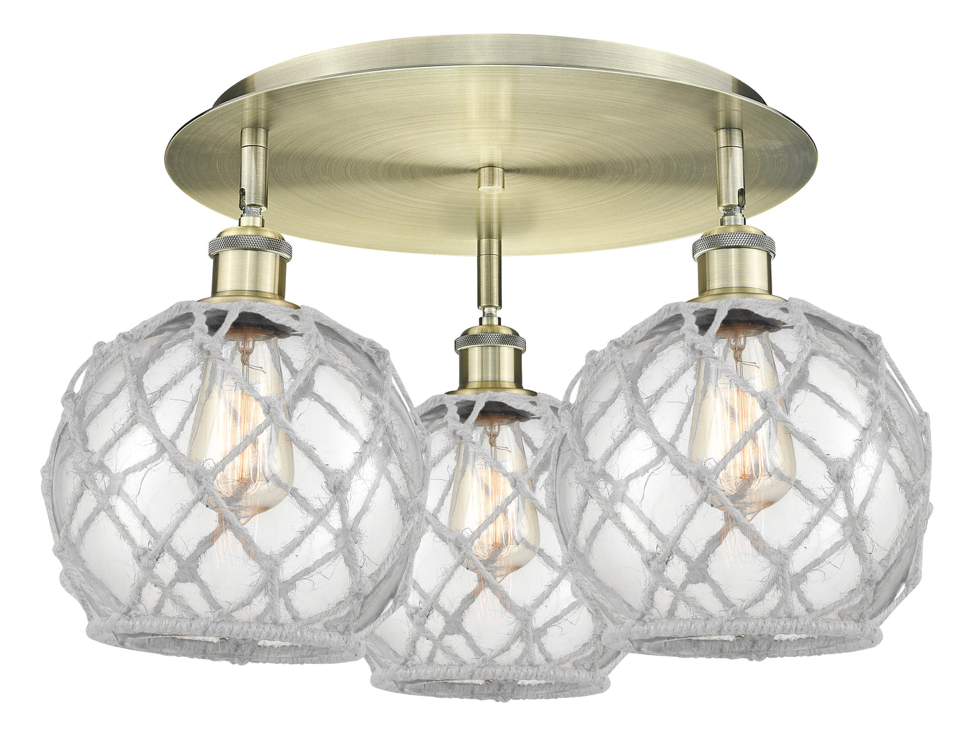 Ballston Semi-Flush Mount Satin Nickel