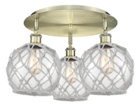 Ballston Semi-Flush Mount Satin Nickel