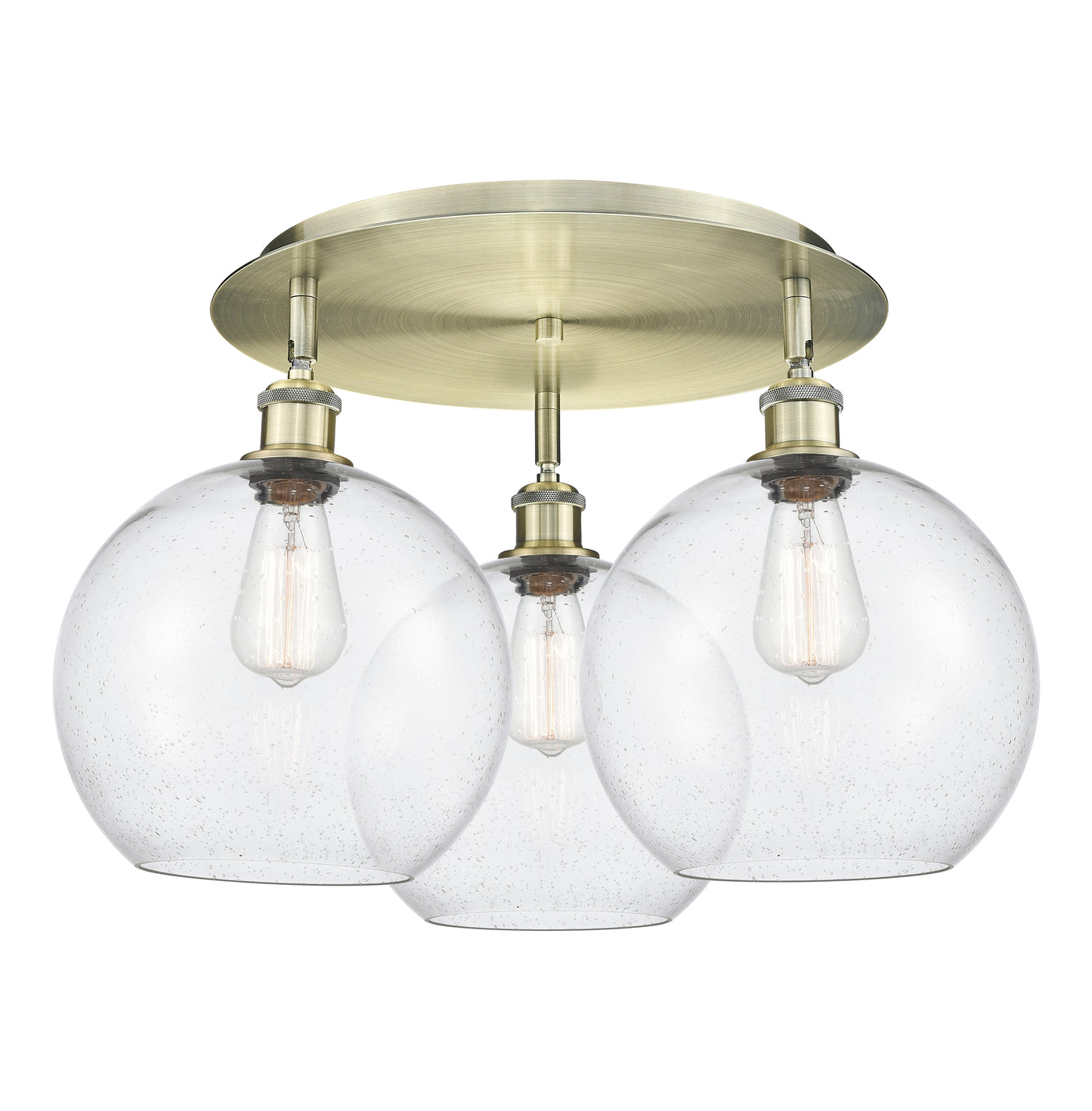 Ballston Semi-Flush Mount Satin Nickel