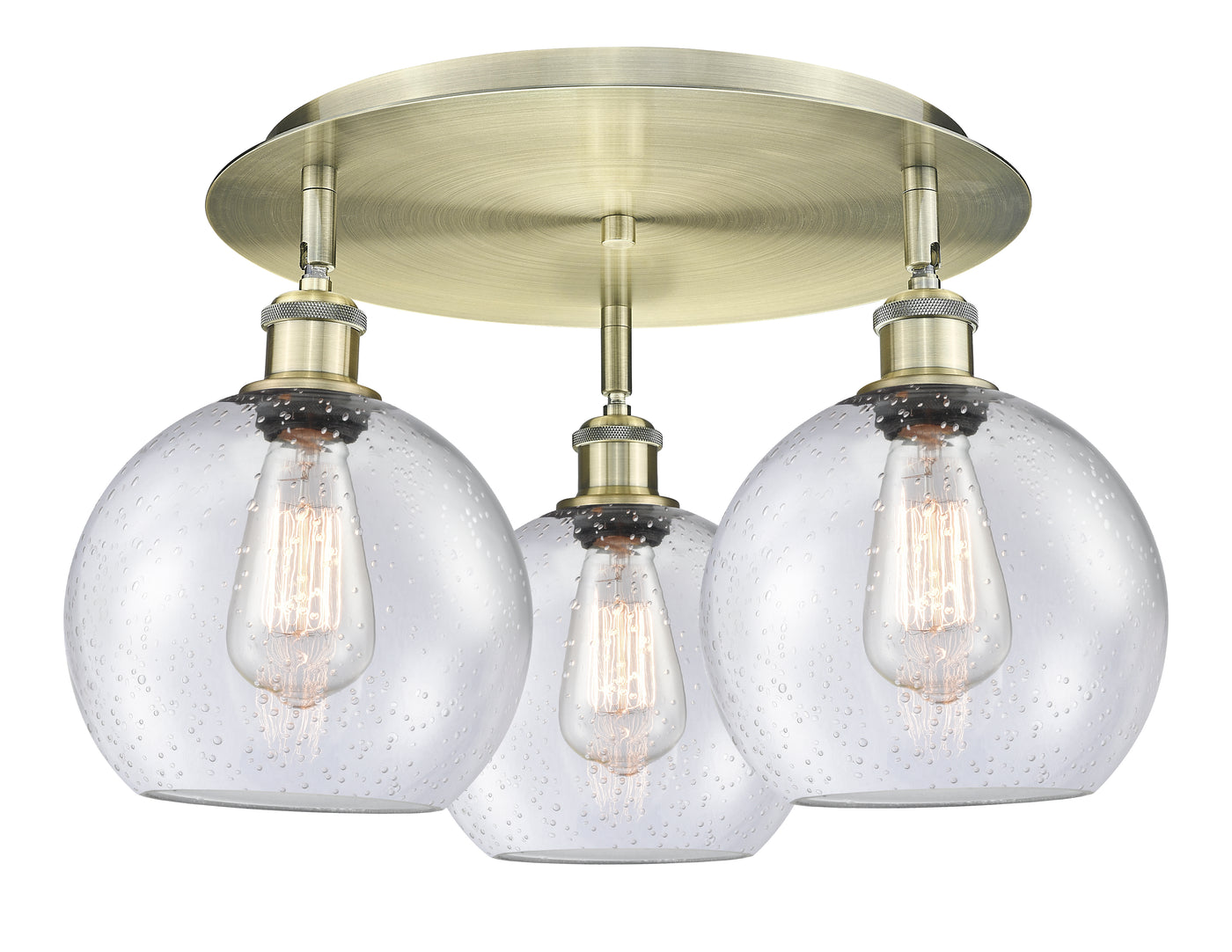 Ballston Semi-Flush Mount Satin Nickel