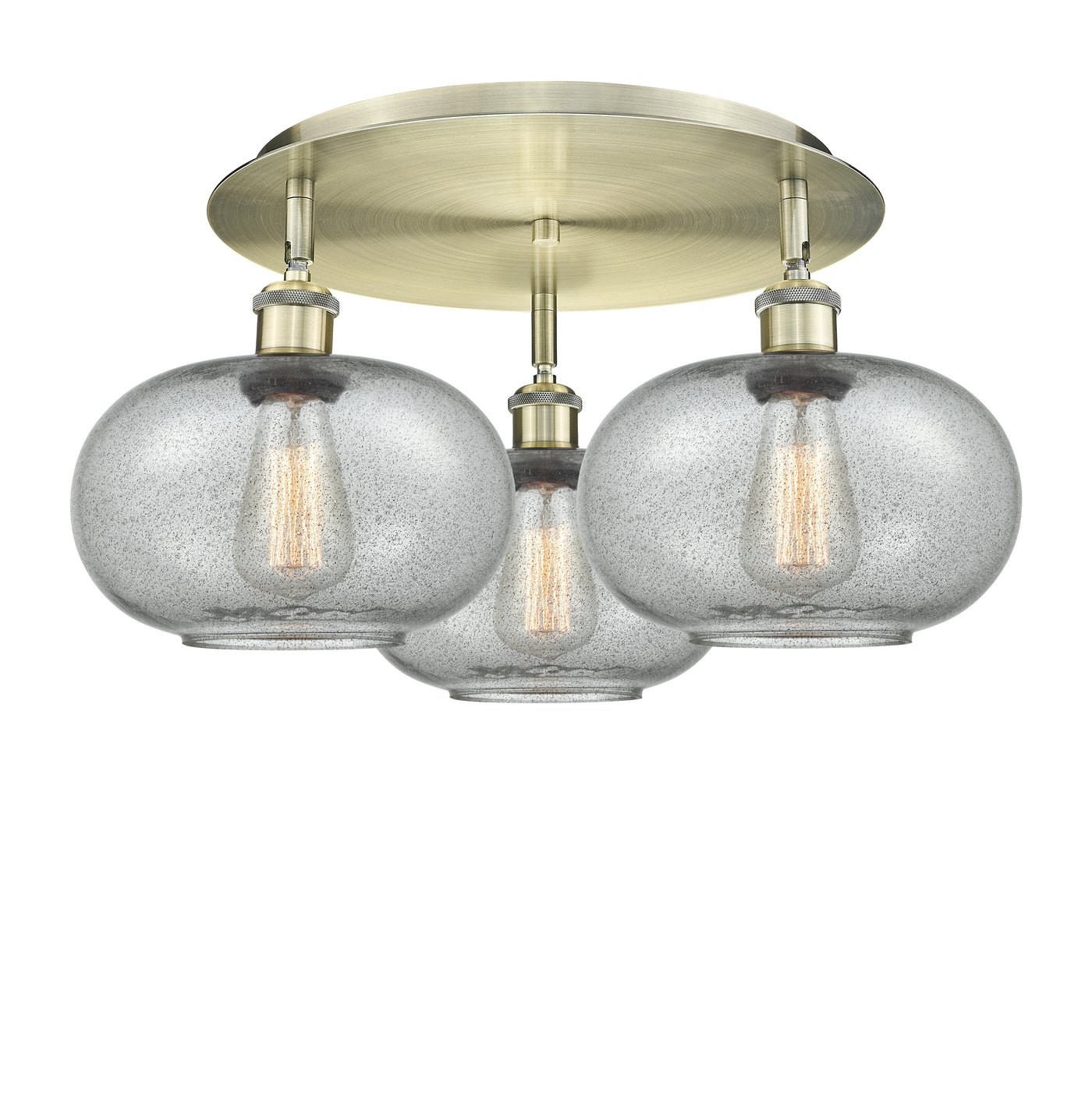 Ballston Semi-Flush Mount Satin Nickel