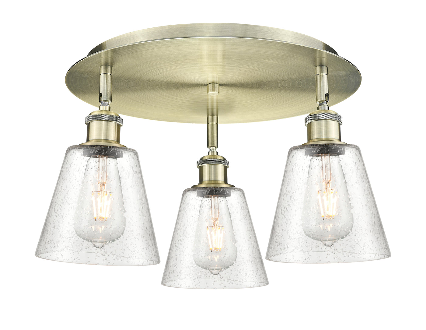 Ballston Semi-Flush Mount Satin Nickel