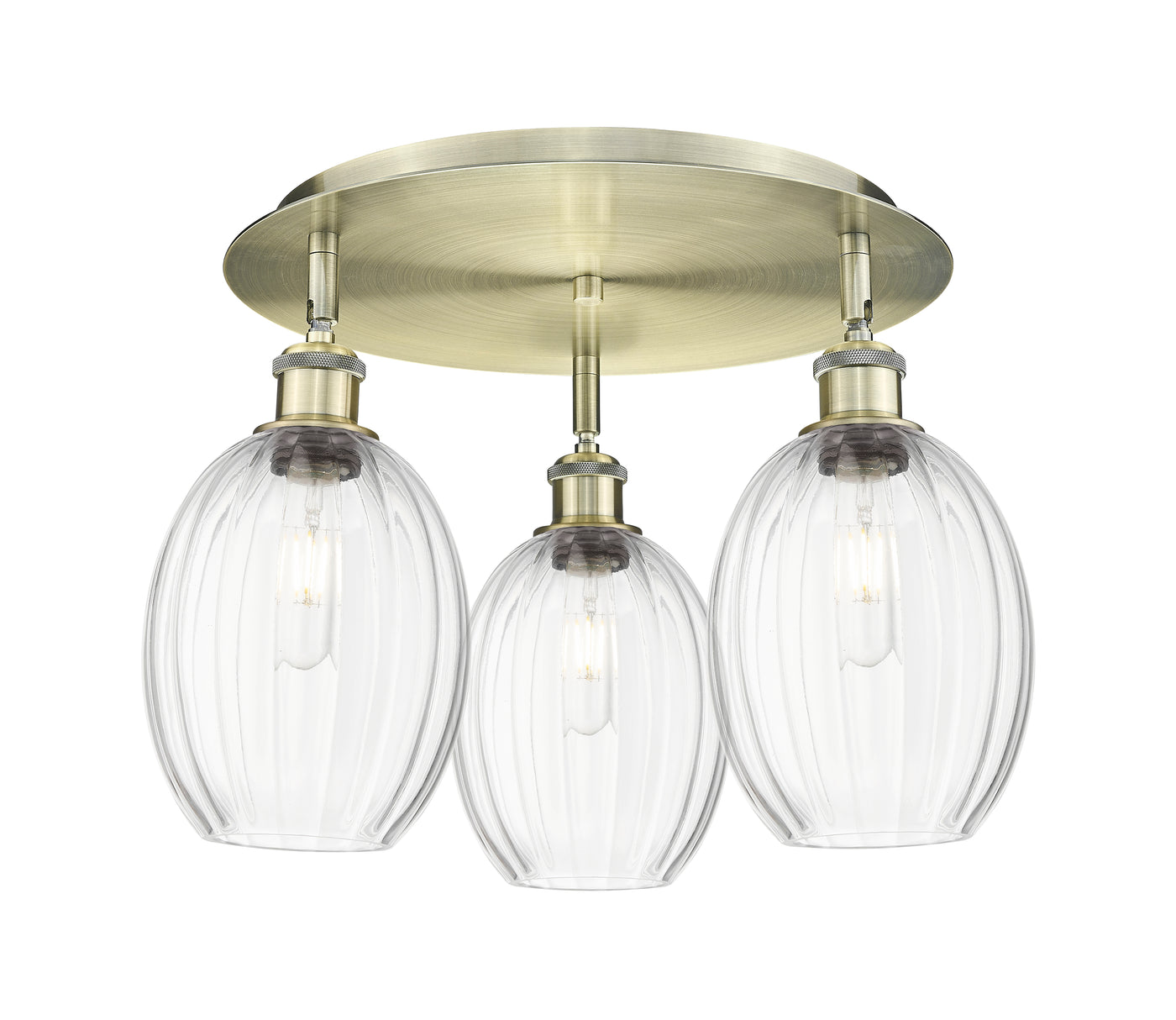 Ballston Semi-Flush Mount Satin Nickel