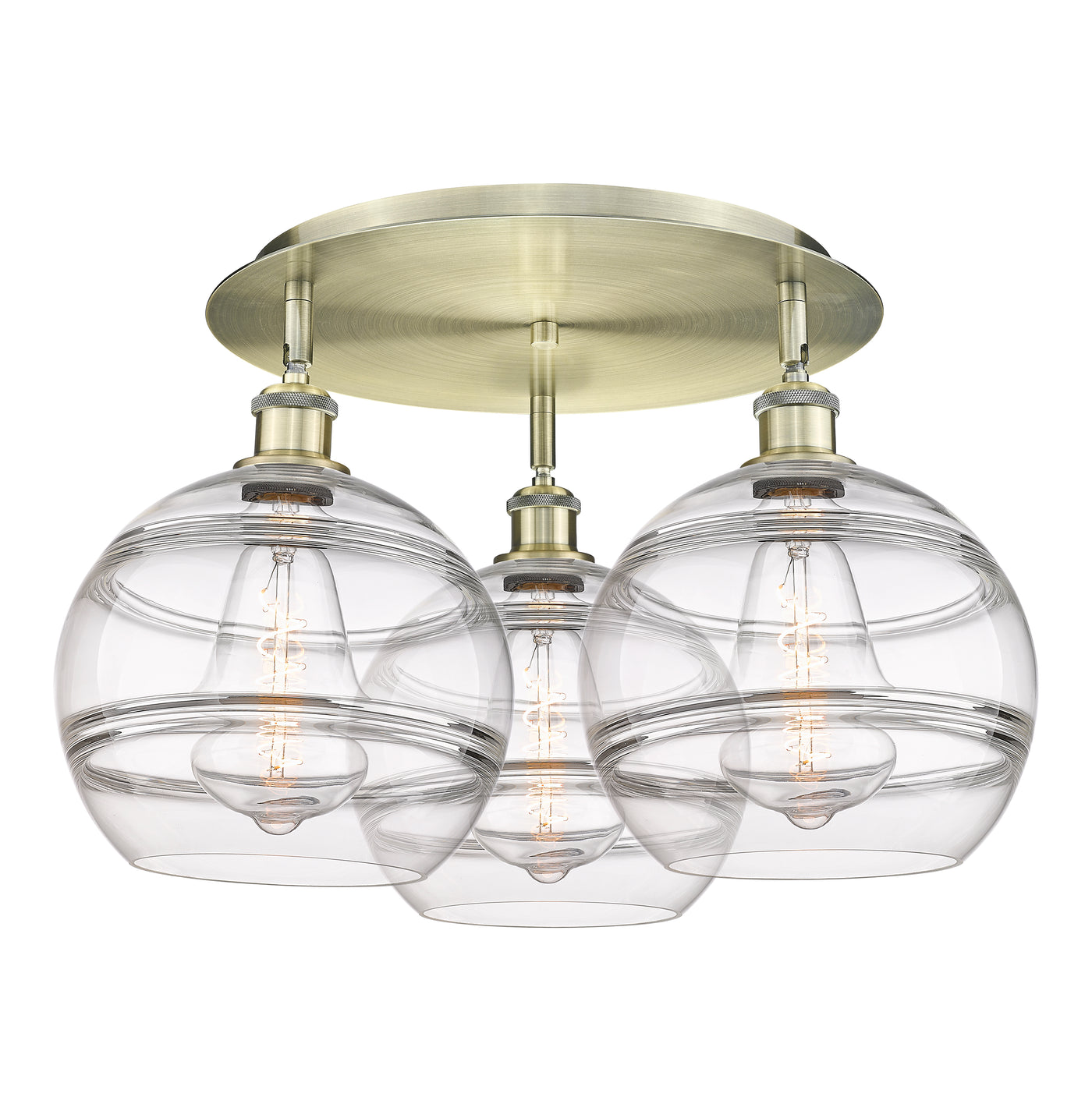 Ballston Semi-Flush Mount Satin Nickel