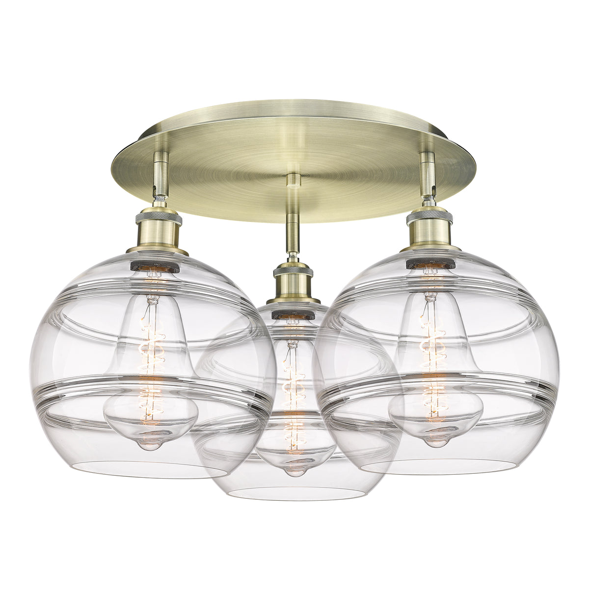 Rochester 22-Inch 3-Light Semi-Flush Mount