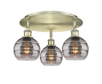 Ballston Semi-Flush Mount Satin Nickel
