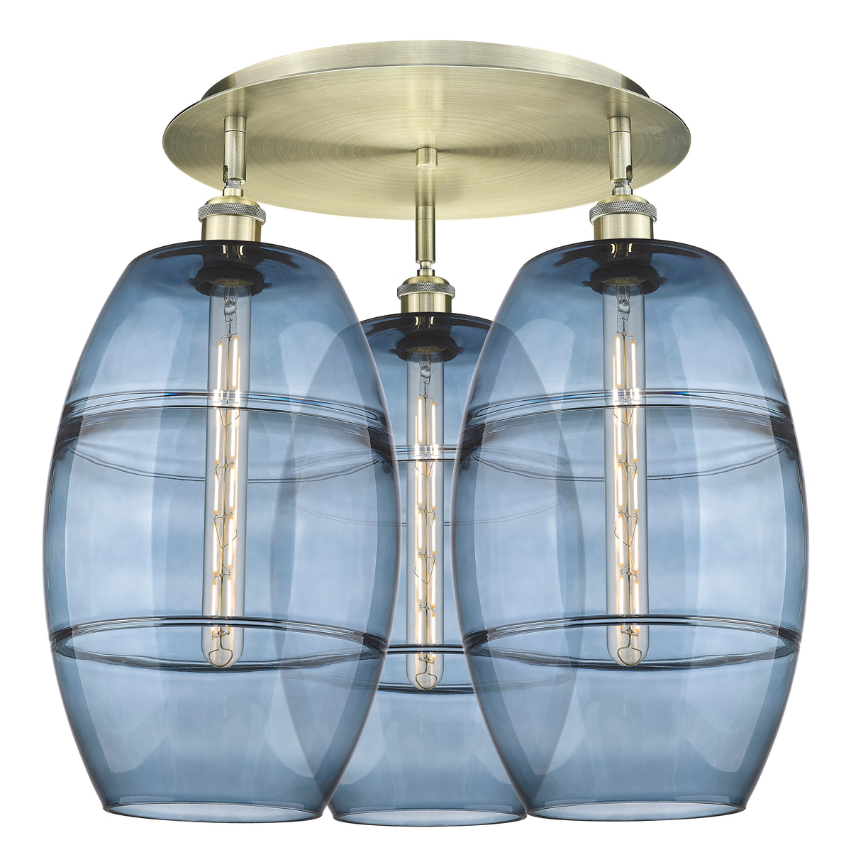 Vaz 22-Inch 3-Light Semi-Flush Mount