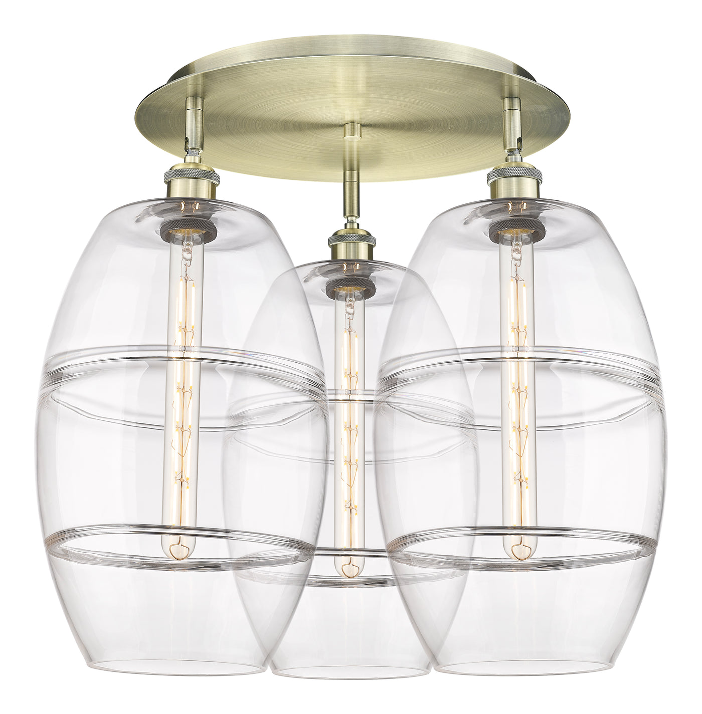 Ballston Semi-Flush Mount Satin Nickel