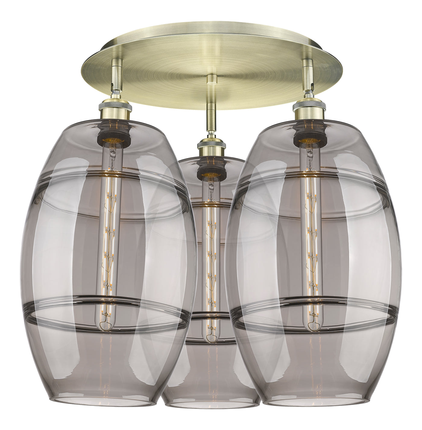 Ballston Semi-Flush Mount Satin Nickel
