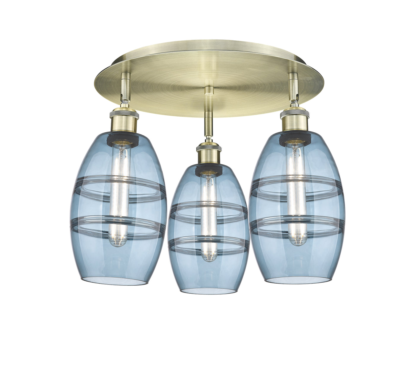 Ballston Semi-Flush Mount Satin Nickel