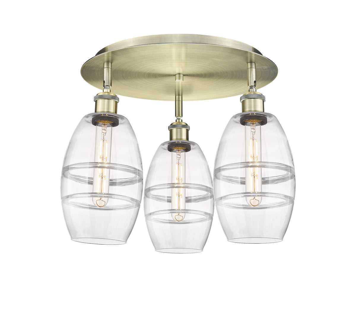 Vaz 18-Inch 3-Light Semi-Flush Mount