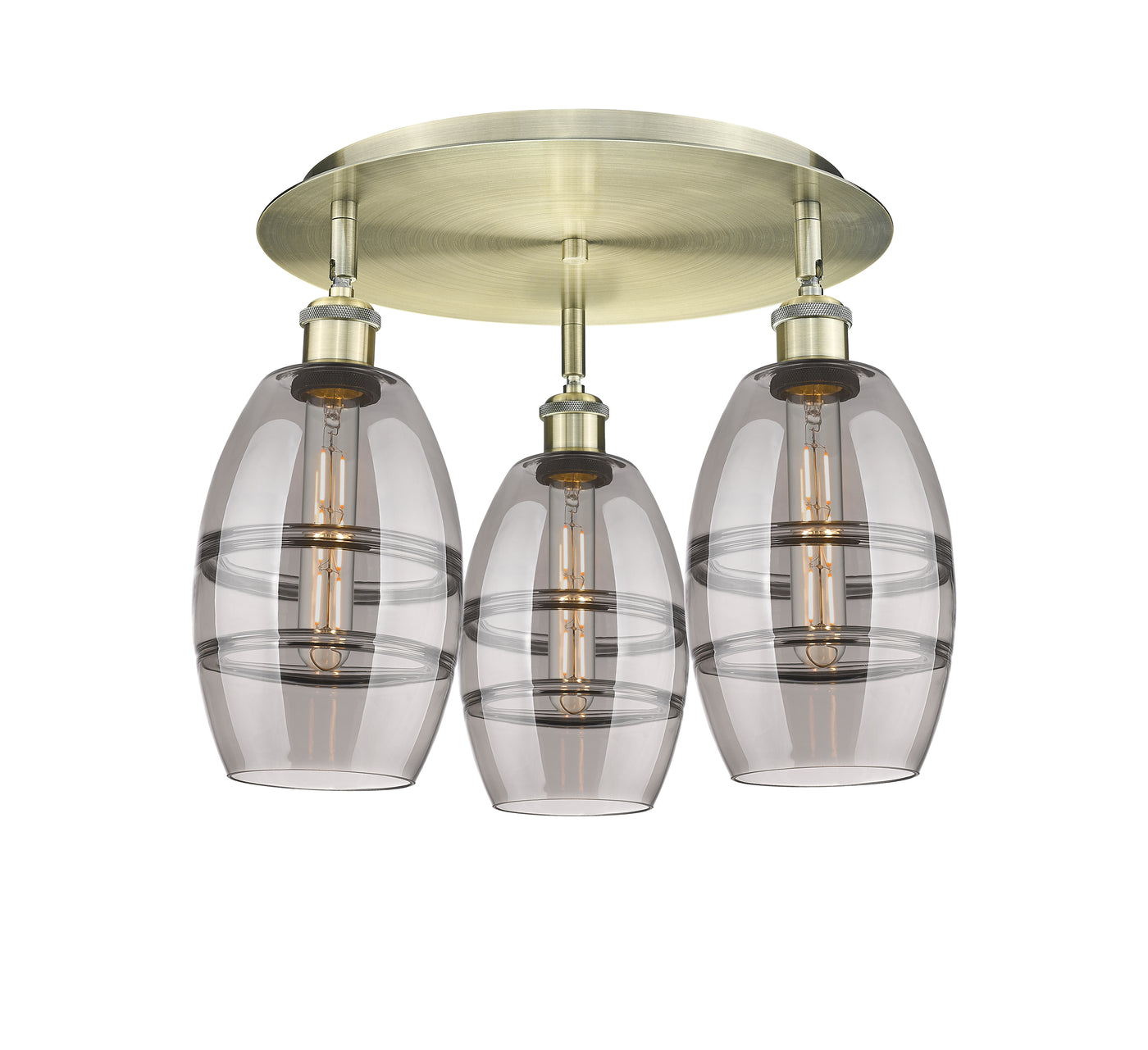 Ballston Semi-Flush Mount Satin Nickel
