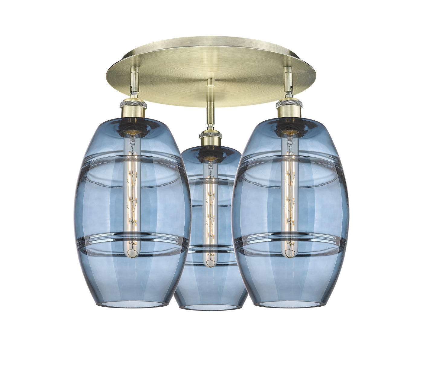 Ballston Semi-Flush Mount Satin Nickel