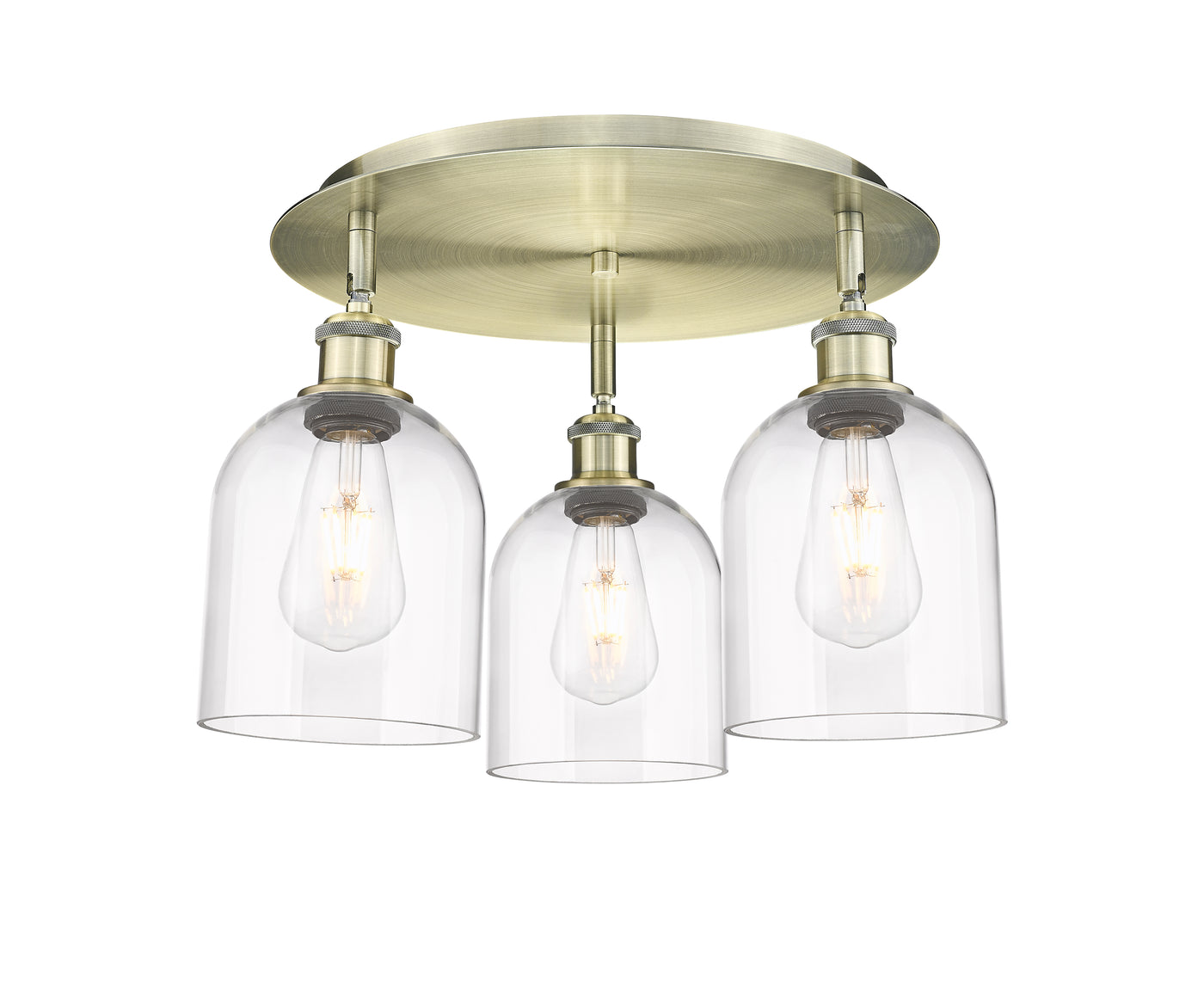Ballston Semi-Flush Mount Satin Nickel