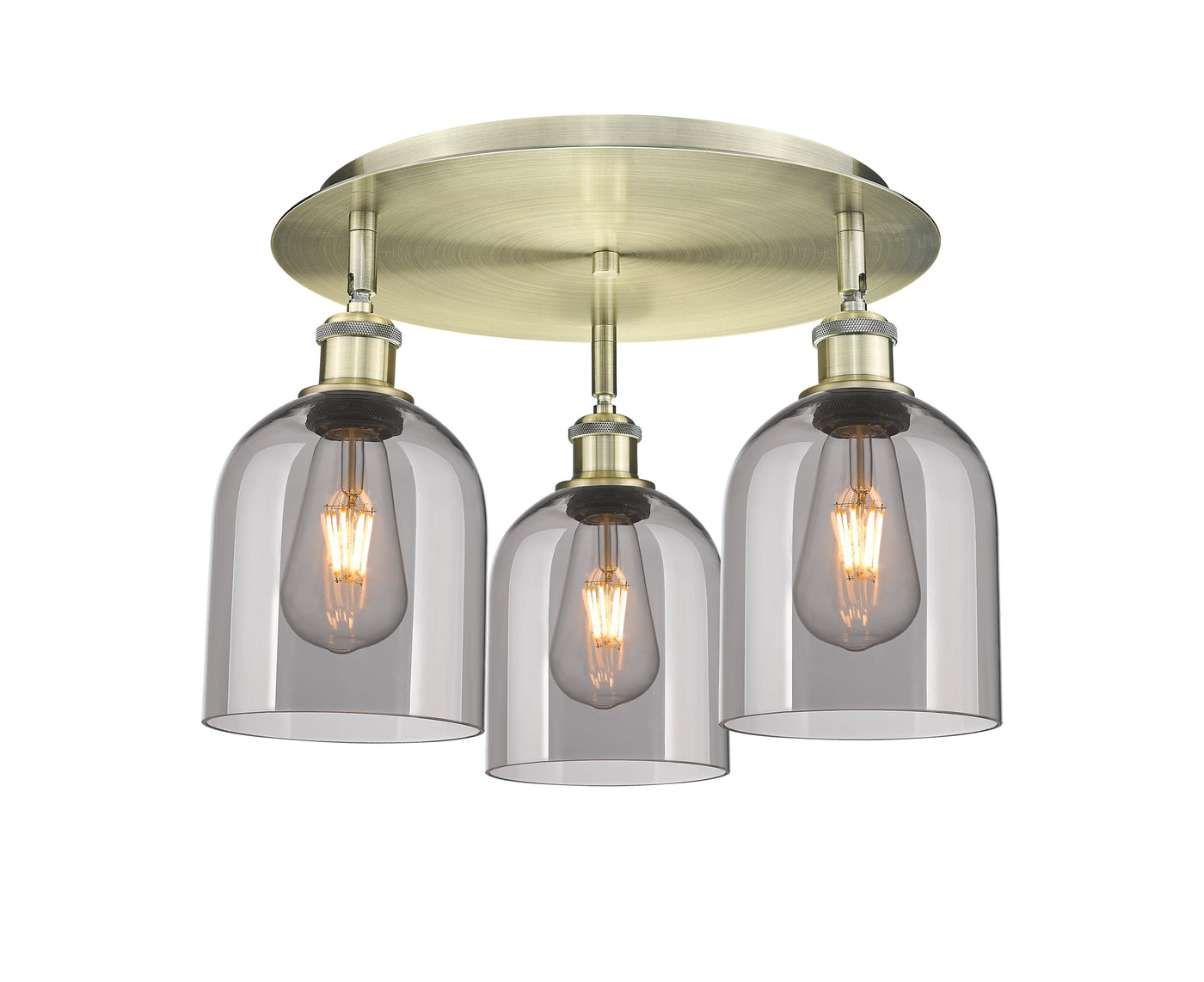 Ballston Semi-Flush Mount Satin Nickel