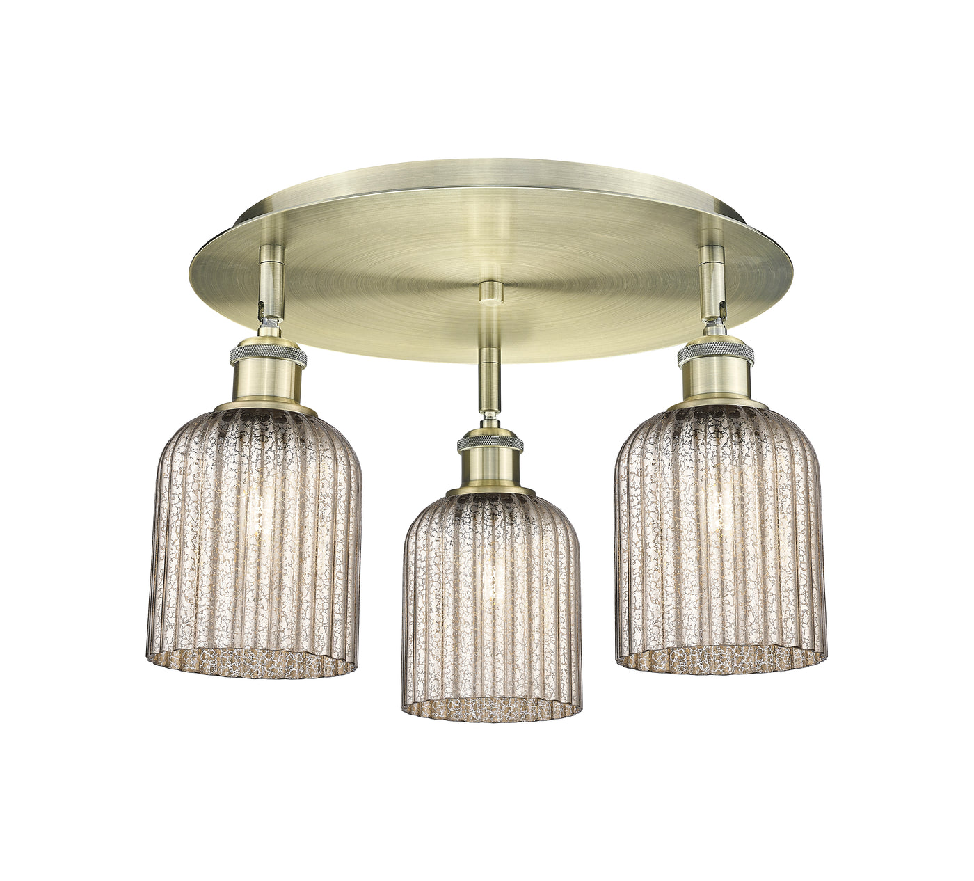Ballston Semi-Flush Mount Satin Nickel