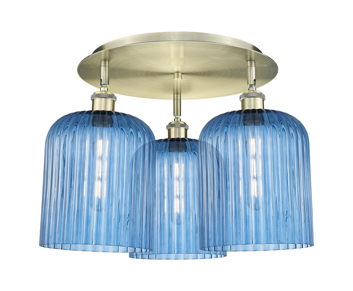 Ballston Semi-Flush Mount Satin Nickel