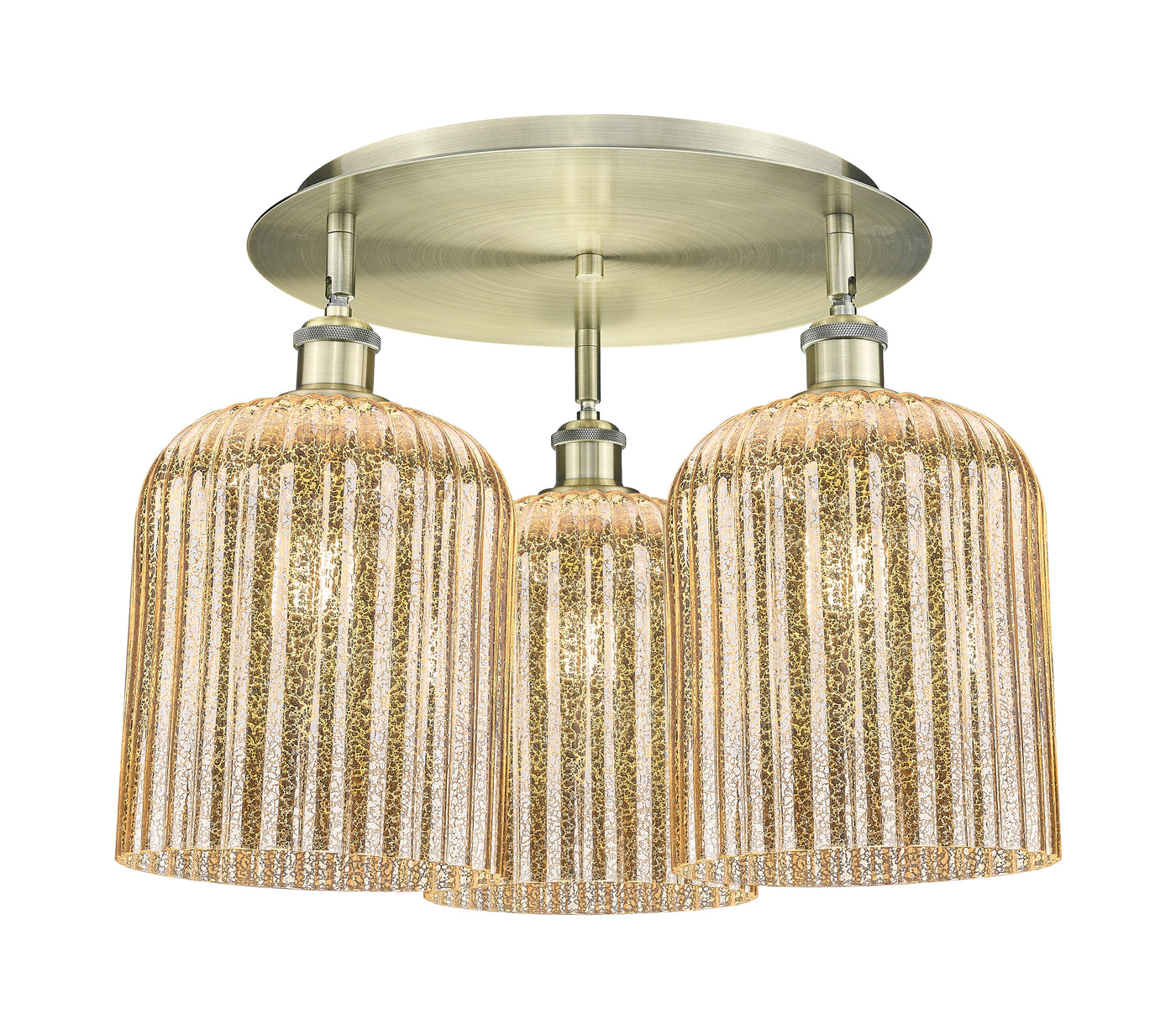 Ballston Semi-Flush Mount Satin Nickel