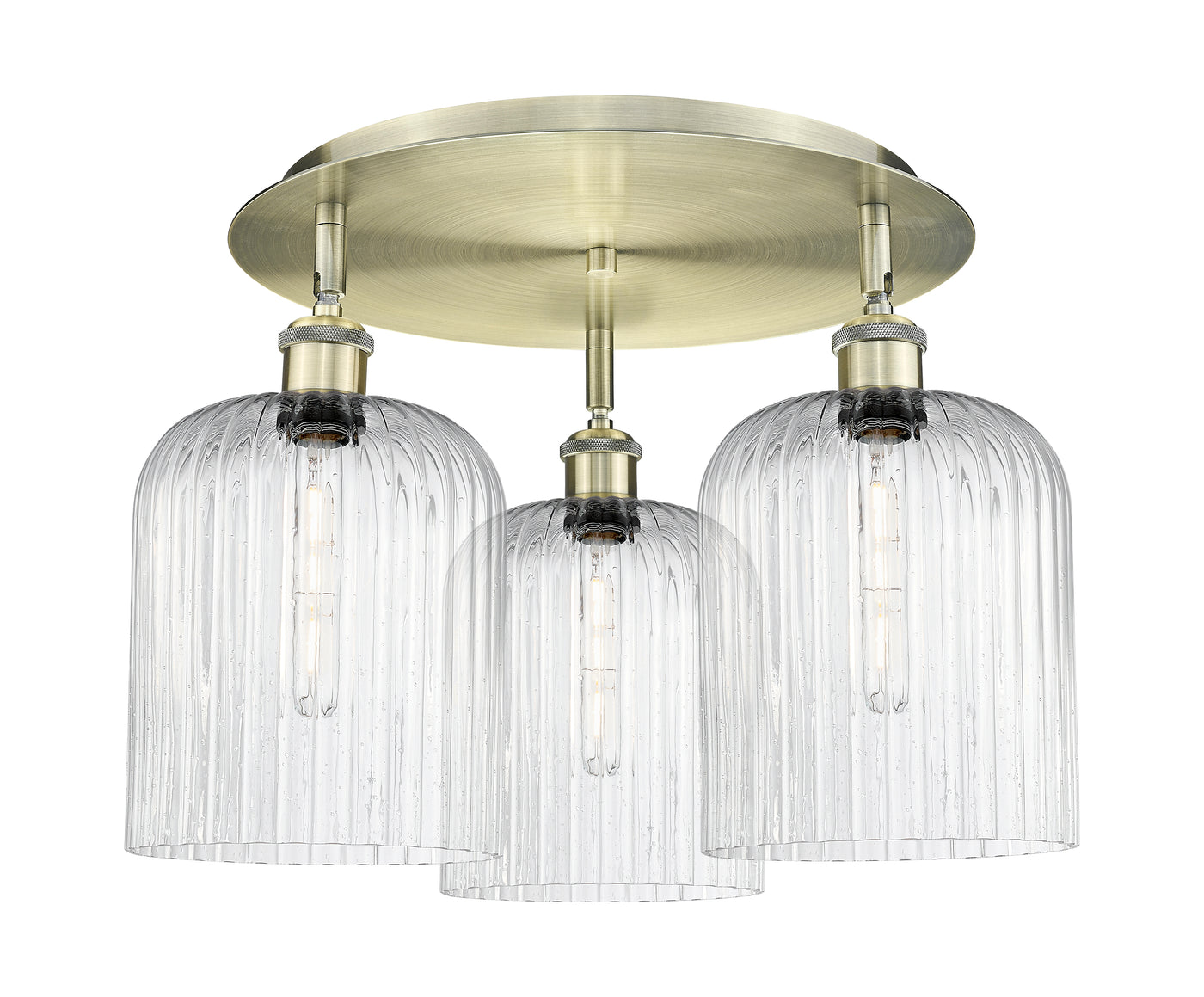 Ballston Semi-Flush Mount Satin Nickel