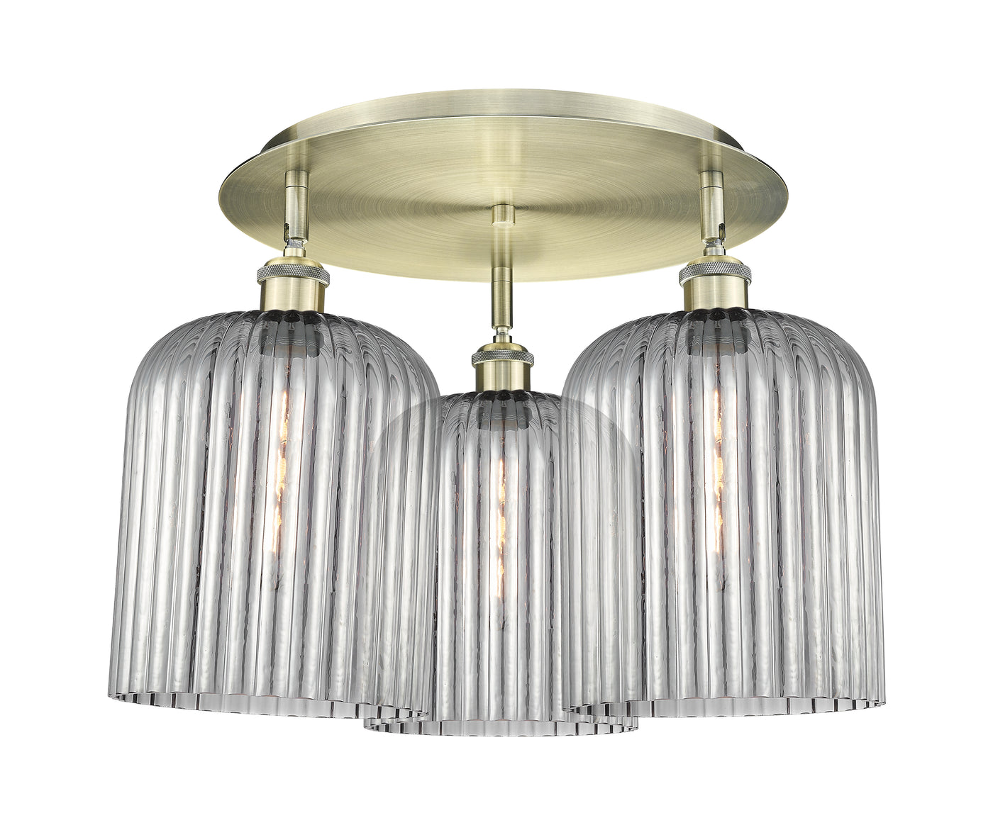 Ballston Semi-Flush Mount Satin Nickel