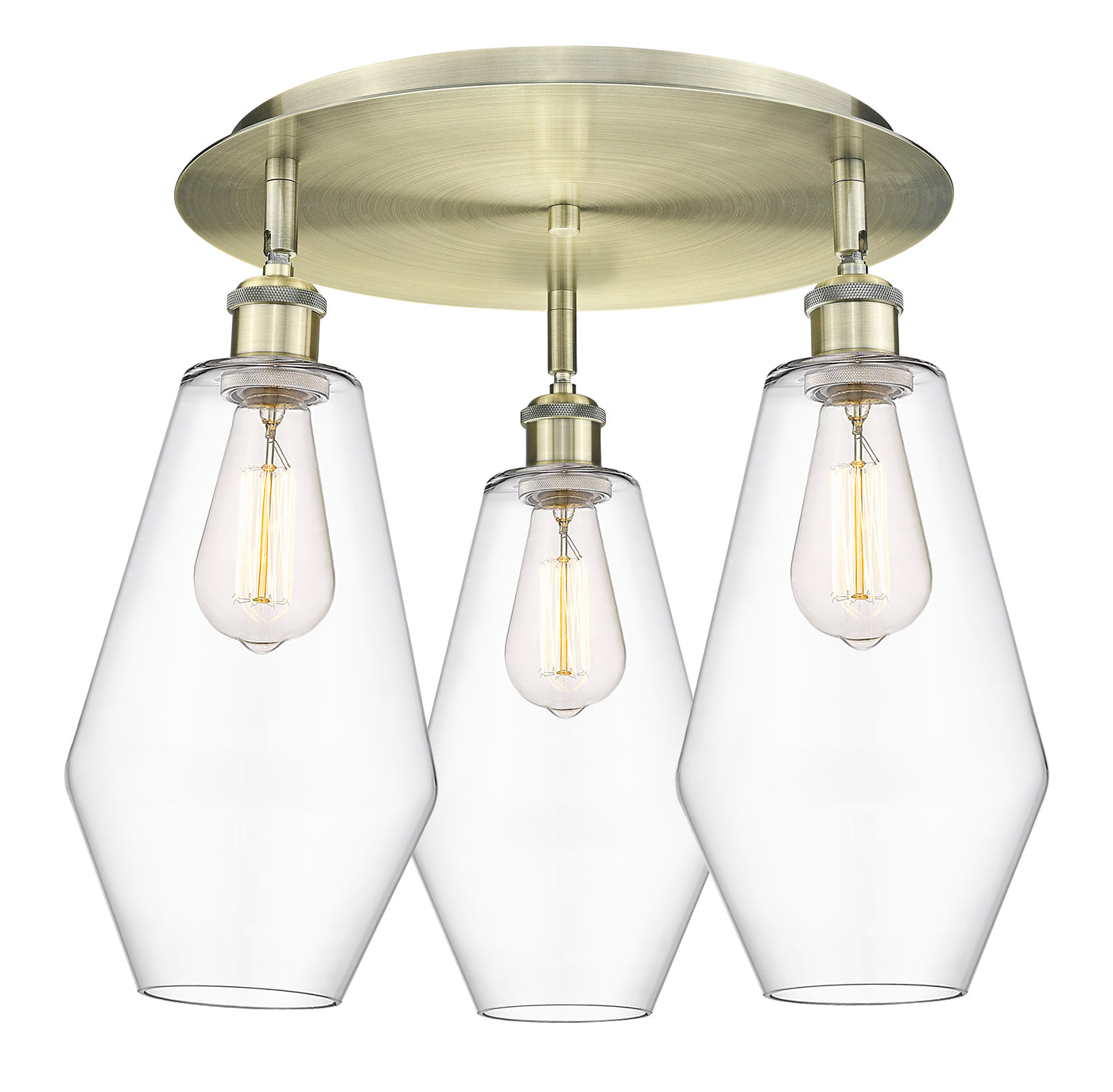 Ballston Semi-Flush Mount Satin Nickel