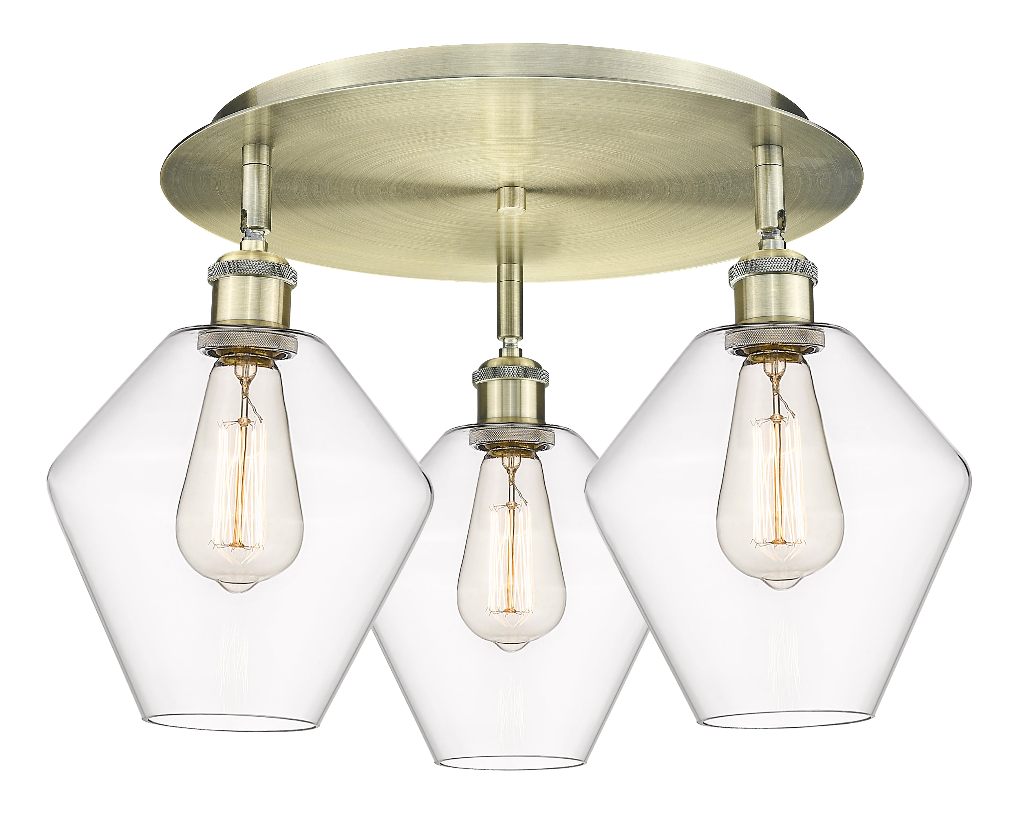 Ballston Semi-Flush Mount Satin Nickel Finish