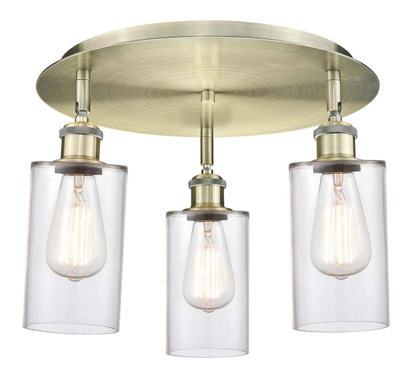 Ballston Semi-Flush Satin Nickel Brass