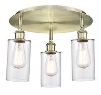 Ballston Semi-Flush Satin Nickel Brass