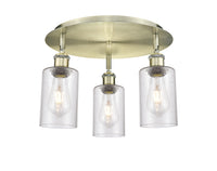 Ballston Semi-Flush Satin Nickel Brass