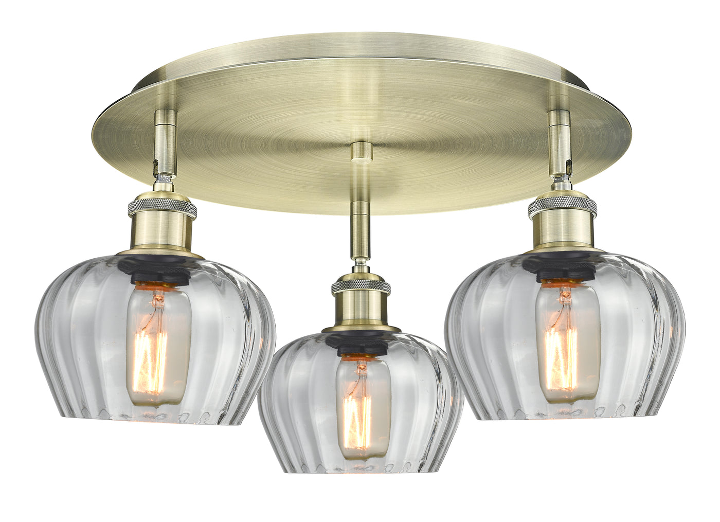 Ballston Semi-Flush Mount Satin Nickel