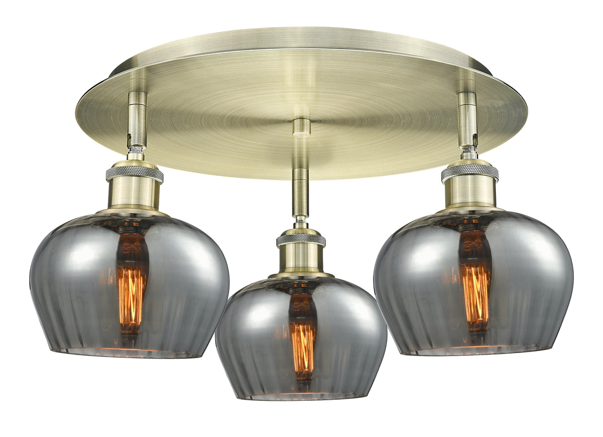 Fenton 18-Inch 3-Light Semi-Flush Mount