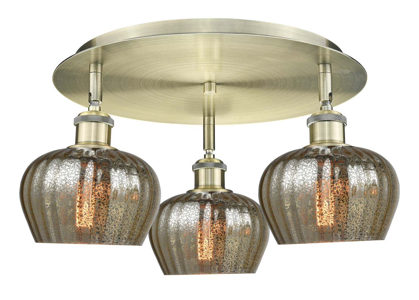 Ballston Semi-Flush Mount Satin Nickel