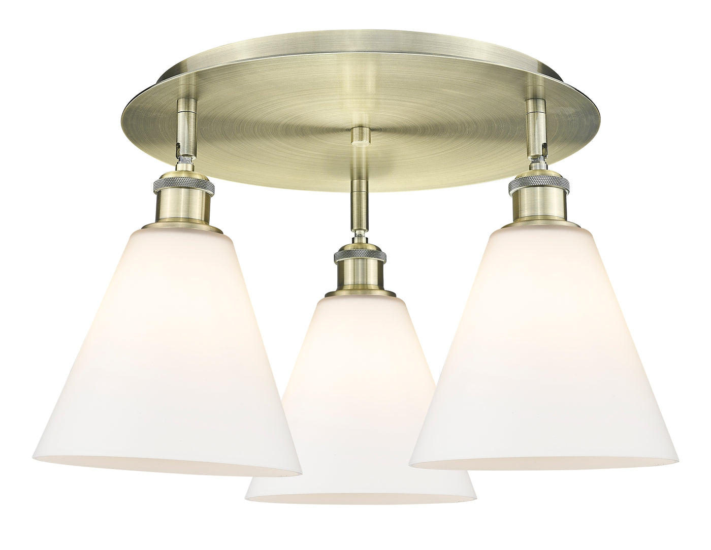 Ballston Semi-Flush Mount Satin Nickel Finish