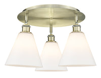 Ballston Semi-Flush Mount Satin Nickel Finish