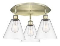 Ballston Semi-Flush Mount Satin Nickel Finish